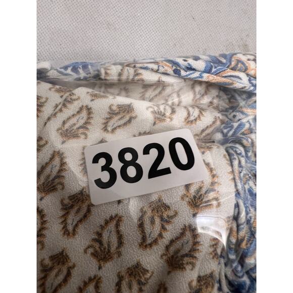 Lucky Brand Paisley Puff Sleeve Tiered Dress Size Small - Picture 9 of 9